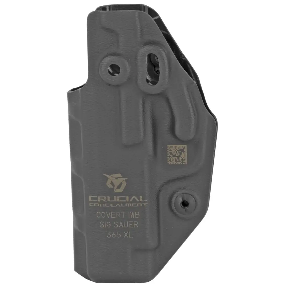 CRUCIAL CONCEALMENT 1113 CovertBlack Kydex IWB Sig P365XL Right Hand