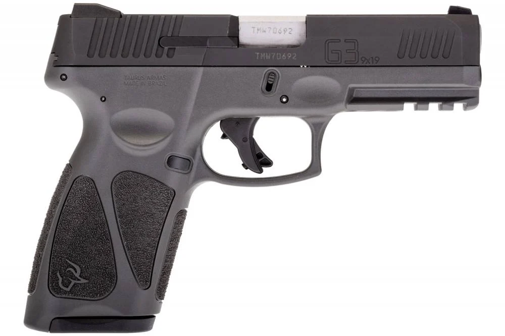 Taurus 1G3941G15 G39mm Luger 4" 15+1 Gray/Matte Black, Black Polymer Grip