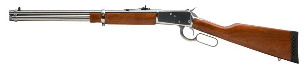 Rossi 924542093 R92 .454 CASULL 9+1 Lever Right Hand Polished Stainless, Hardwood Stock