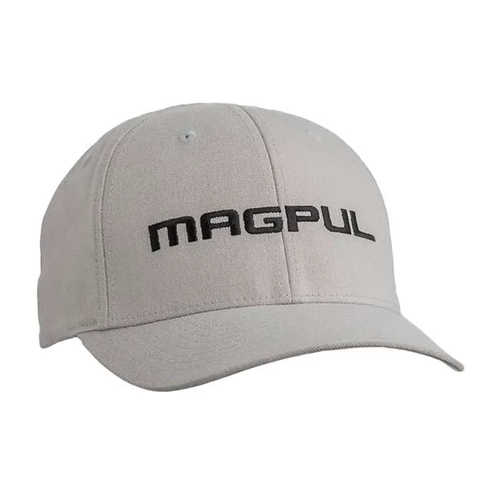 Magpul MAG1103-020 Wordmark Stretch Fit Hat Gray S/M
