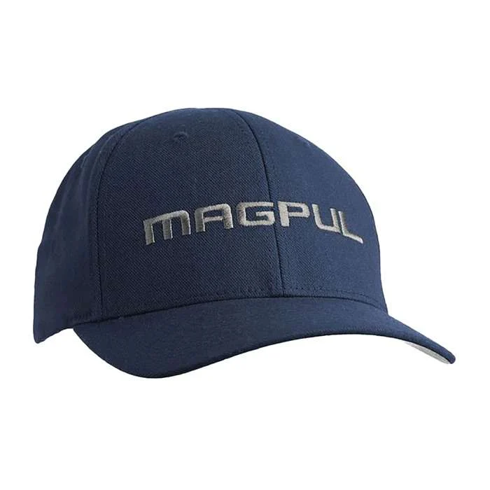 Magpul MAG1103-410 Wordmark Stretch Fit Hat Navy L/XL