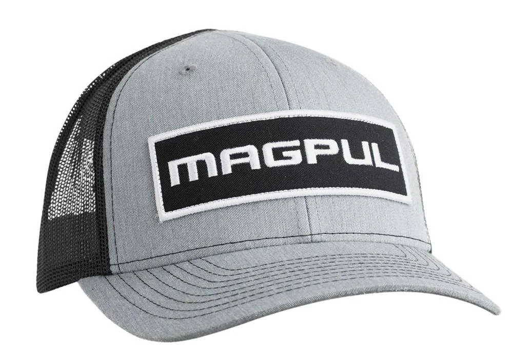 Magpul MAG1104-032 Wordmark Patch Heather Gray/Black OSFA