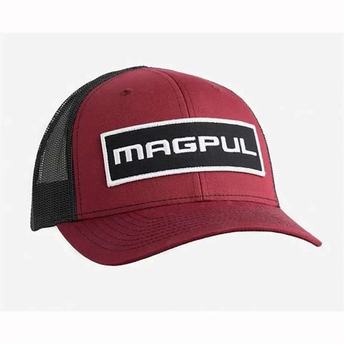 Magpul MAG1104-604 Wordmark Patch Trucker Cardinal/Black OSFA