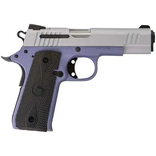 Citadel CIT380OLALA 1911-A1 .380 ACP 7+1 Semi-Auto Crushed Orchard Cerakote Silver Slide Black Grip