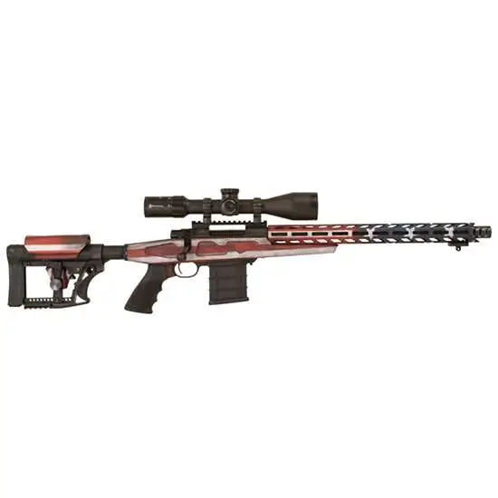 Howa HFLG30816 Australian Precision Chassis .308 Win 16.25" 10+1 Bolt Action, American Flag Cerakote, Adjustable Stock, M-LOK Slots