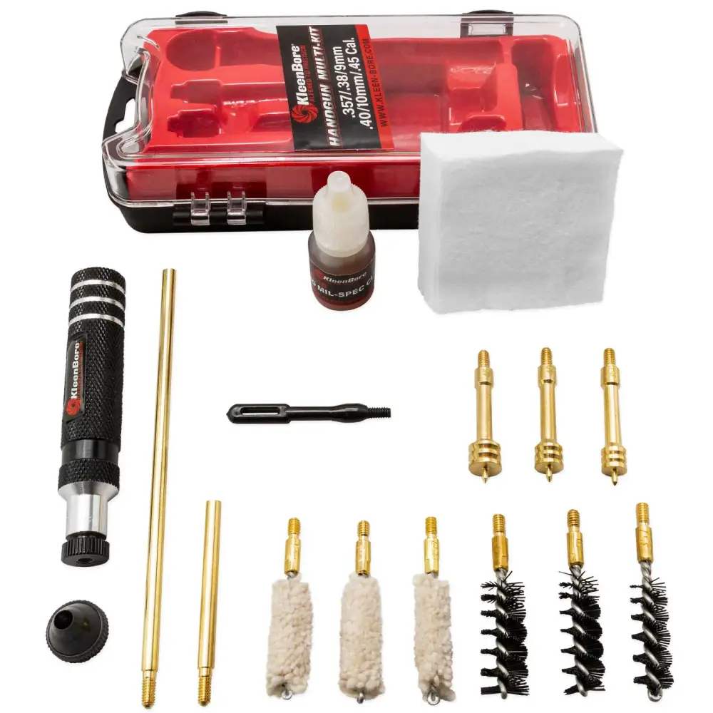 KLEENBORE Multi-Pistol Kit, .38/9/10mm/.40/.45 Cal