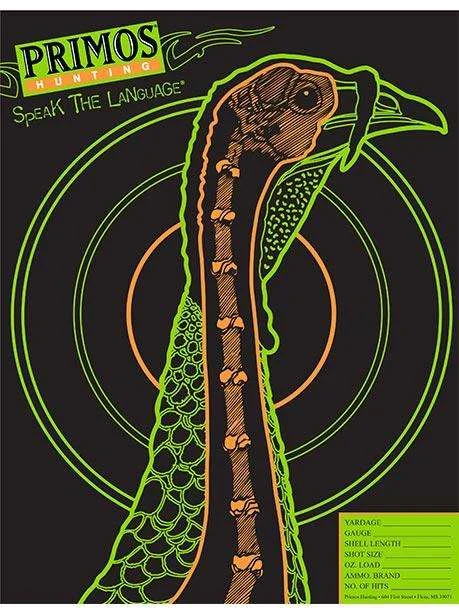 Primos 6042 VisiShotTurkey Paper Target 10 Per Pack