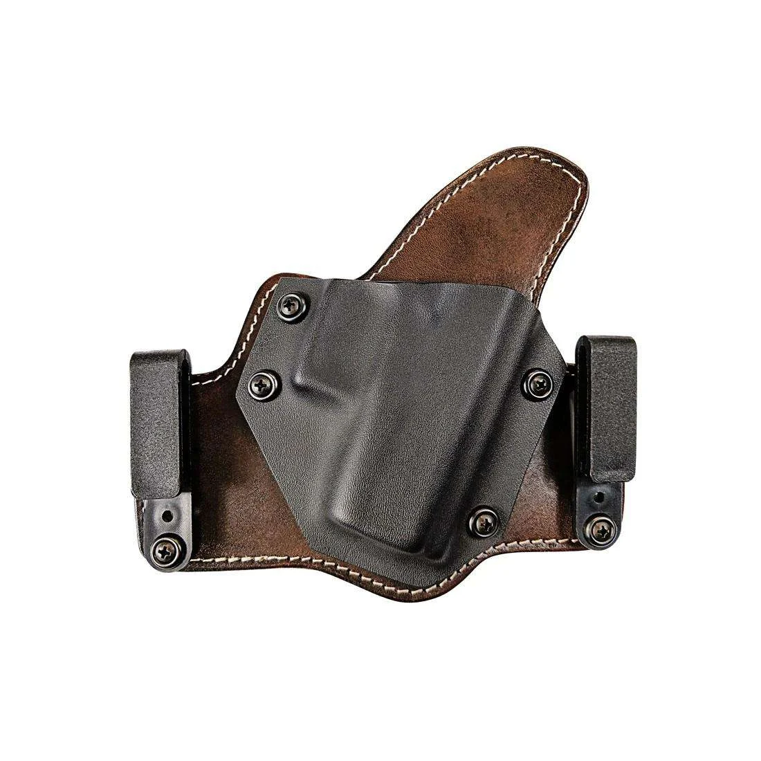 Tagua TXPART310 Texas PartnerBrown Kydex IWB/OWB compatible with Glock 19,23,32 Right Hand