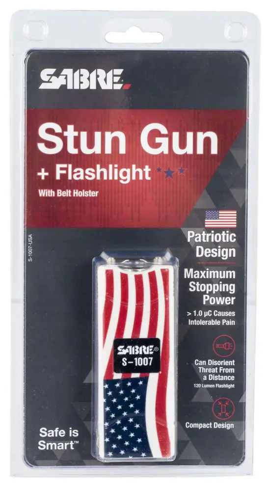 Sabre S1007USA USA Stun Gun With FlashlightIncludes Holster