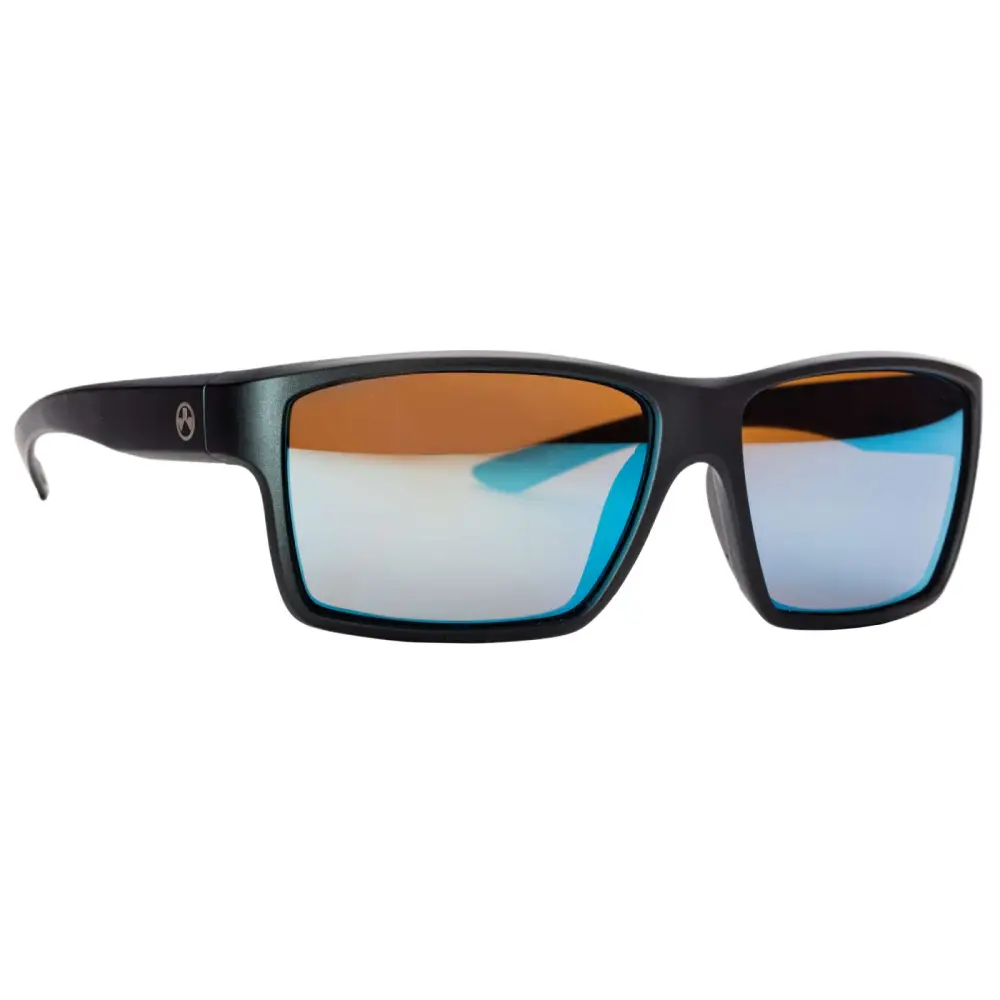 Magpul MAG1147-1-001-2020 Explorer Eyewear Polycarbonate Bronze w/Blue Mirror Lens w/Black Frame