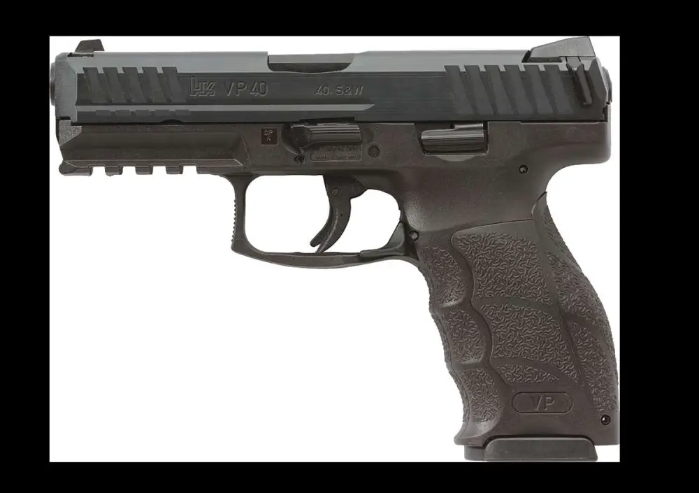 HK 81000271 VP40 .40 S&W 4.09" 10+1 Striker Fire Pistol, Black, Interchangeable Backstrap, Ambidextrous Release, 2 Magazines