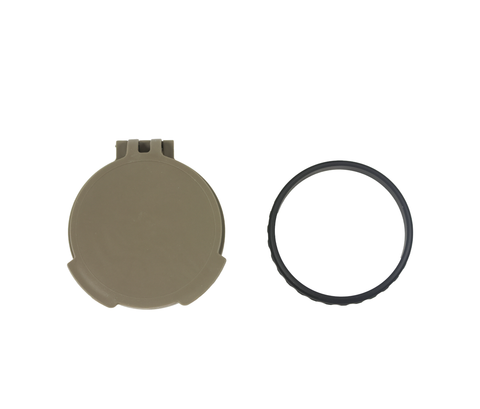 Tenebraex: ZCO Tactical Flip Cover W/Adapter, Objective Lens Cap, 56MM FDE