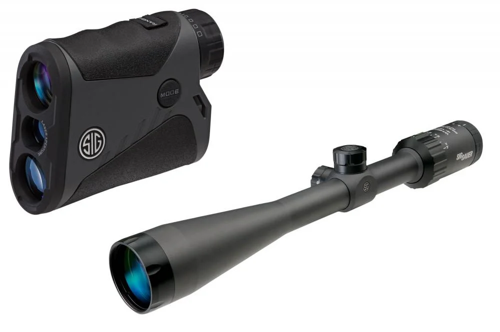 Sig Sauer Electro-Optics SOW34202HVP Hunter Value Package4-12x 40mm Obj 24.80 ft @ 100 yds FOV 1" Tube Quadplex Whiskey3, 5x 39.50 ft @ 100 yds FOV Kilo1000BDX