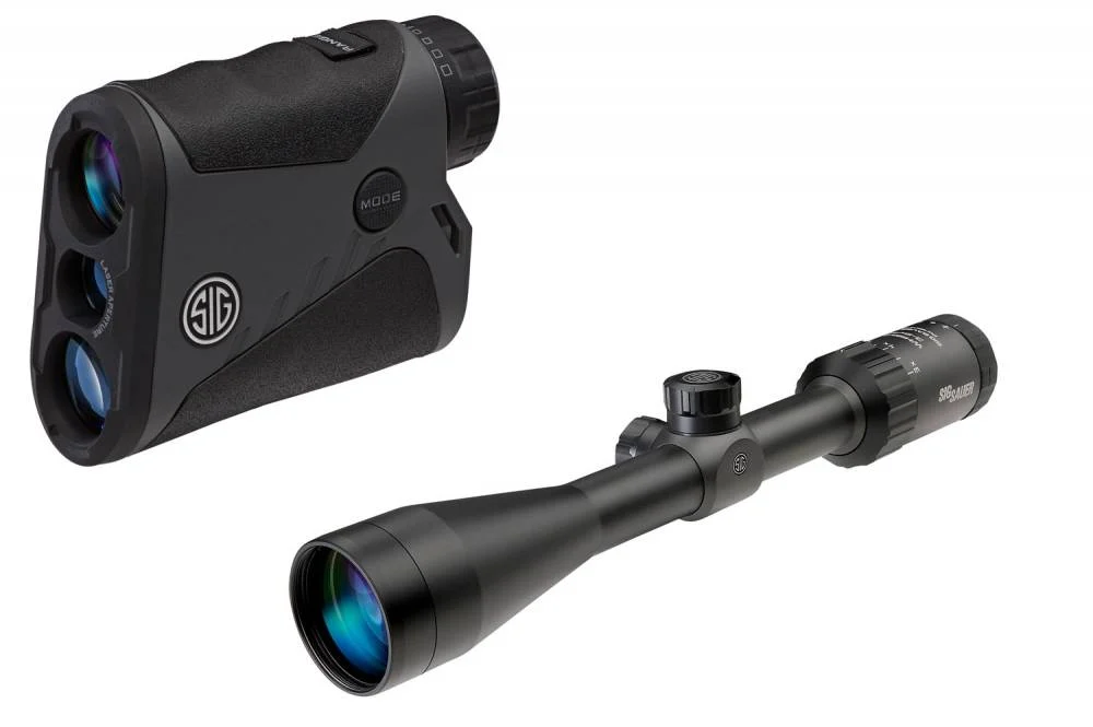 Sig Sauer Electro-Optics SOW33202HVP Hunter Value Package3-9x 40mm Obj 11.89 @ 100 yds FOV 1" Tube Quadplex Whiskey3, 5x 39.50 ft @ 100 yds FOV Kilo1000