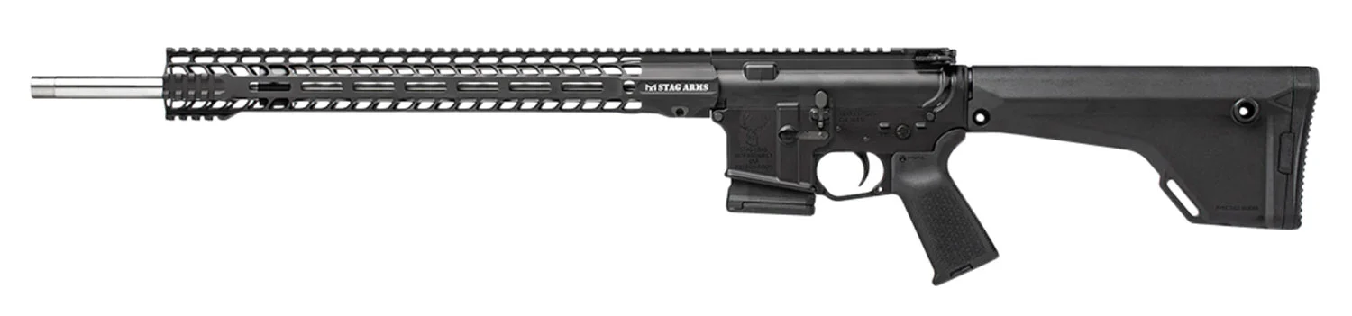 Stag Arms 15010801 Stag 15 Super Varminter 6.8 SPC II 10+1 Rifle Black Hard Coat, Fixed Magpul Stock, Left Handed
