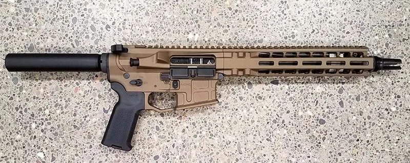 Radian Weapons R0504 Model 1 Pistol .300 AAC Blackout 30+1 Semi-Auto Flat Dark Earth, Magpul SBA3 Brace