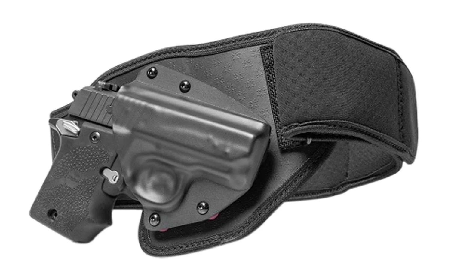 Tactica TT-BB-0001-RH-L Belly Bandfits Glock 42 Elastic Black Large RH