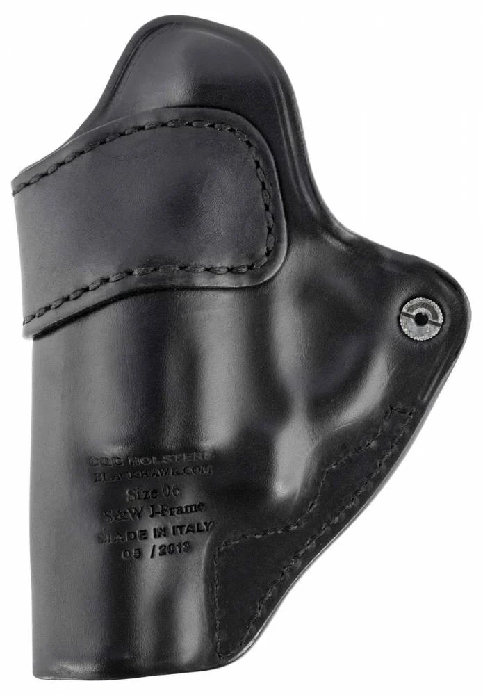 Blackhawk 420406BKR Inside The Pantswith Belt Loop Black Leather S&W J Frame Right Hand