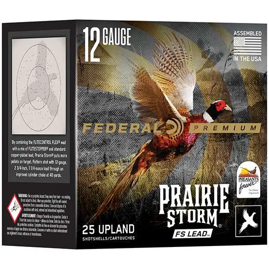 Federal PFX129FS6 Prairie Storm12 Gauge 3" 1 5/8 oz 6 Shot 25 Bx/ 10 Cs