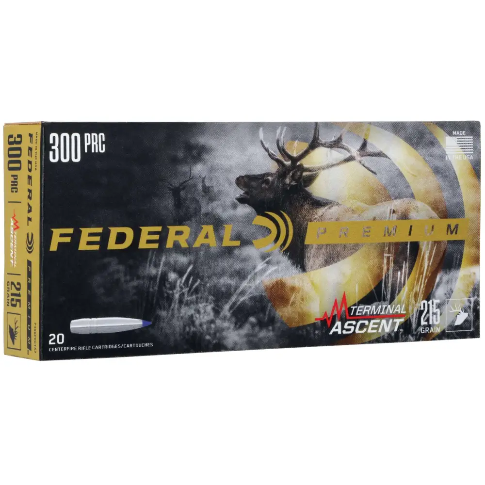 Federal P300PRCTA3 Premium300 PRC 215 gr Terminal Ascent 20 Bx/ 10 Cs