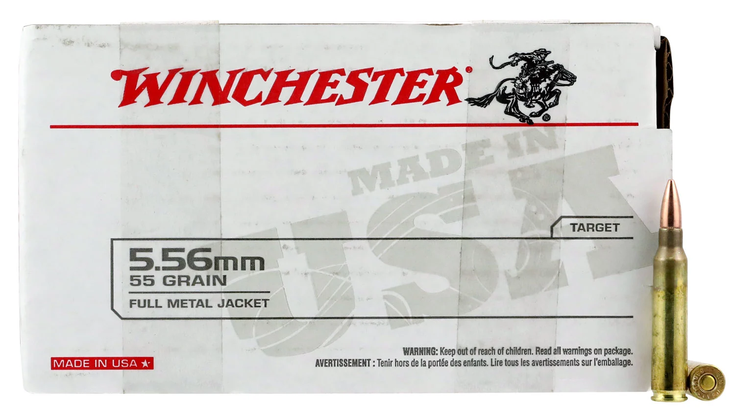 Winchester 5.56mm 55GR FMJ - 150RD