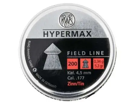 RWS/Umarex 2317421 HyperMax Field Line 177 200 Per Tin