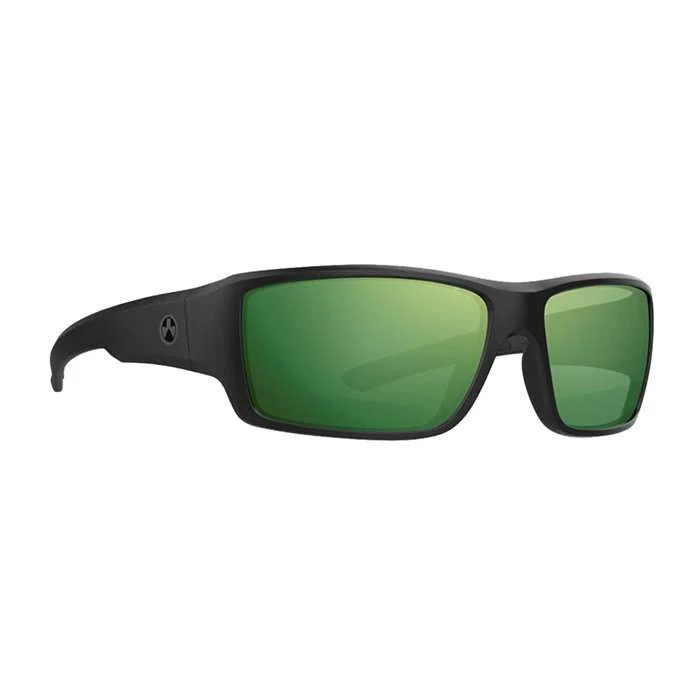 Ascent Glasses Blk Frame/Violet Lens Grn Mirror Polarized