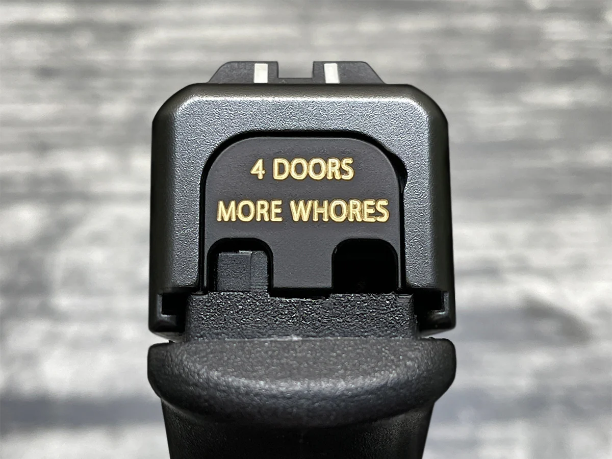 Milspin 4 Doors More Whores Slide Back Plate