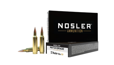 Nosler .22 Nosler Match Grade 85gr RDF HPBT Ammo