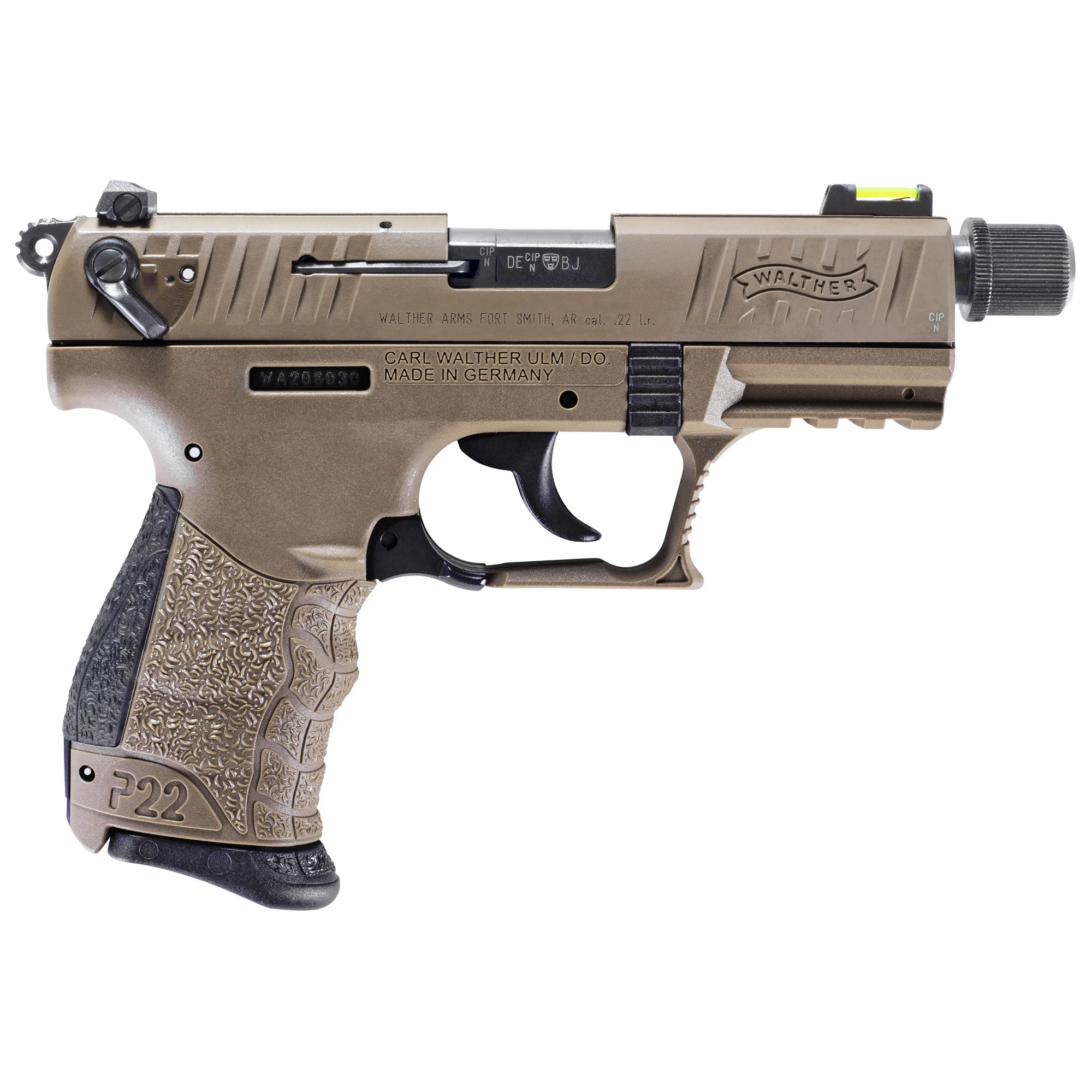 Walther Arms P22Q FDE - .22LR