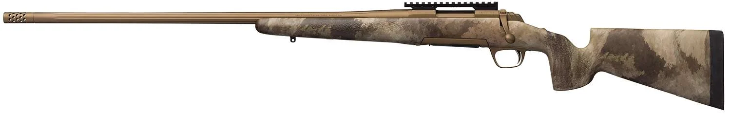 Browning 35437218 X-Bolt .308 4+1 Bolt Rifle: A-TACS AU Camo, Fluted Barrel, Muzzle Brake, Feather Trigger