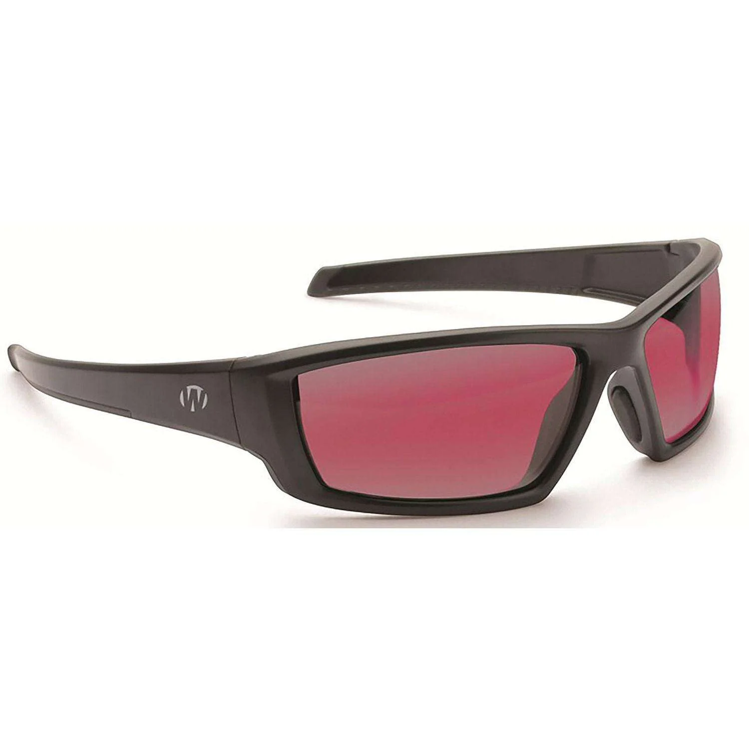 Walker's GWP-IKNFF1-ROS Ballistic Eyeware IKON Carbine Rose Lens Matte Black Full Frame Glasses