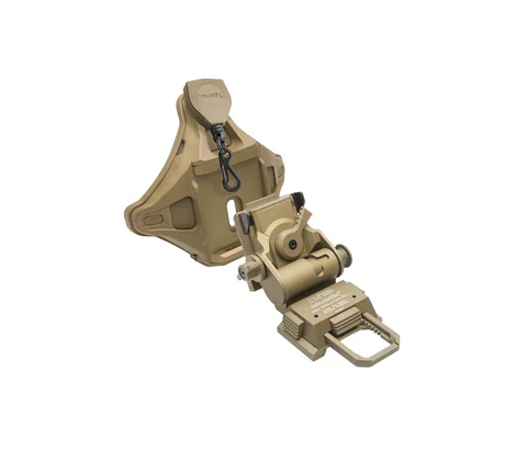 Wilcox: L4 G41 Low Profile Breakaway Mount with Hybrid Shroud, Tan