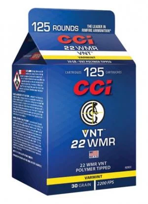 CCI .22 WMR 30gr Varmint Tipped Pour Pack Rimfire Ammo