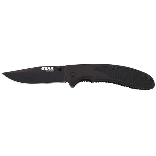 Bear Edge 106 Folding Pocket Knife 3.5" Clip Point 440 Stainless Steel Blade Zytel Handle Black