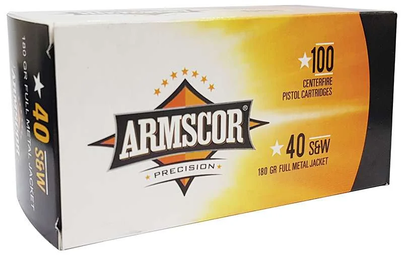 Armscor 50316 Pistol Value Pack 40 S&W 180 gr Full Metal Jacket (FMJ) Value Pack 100 rd Bx