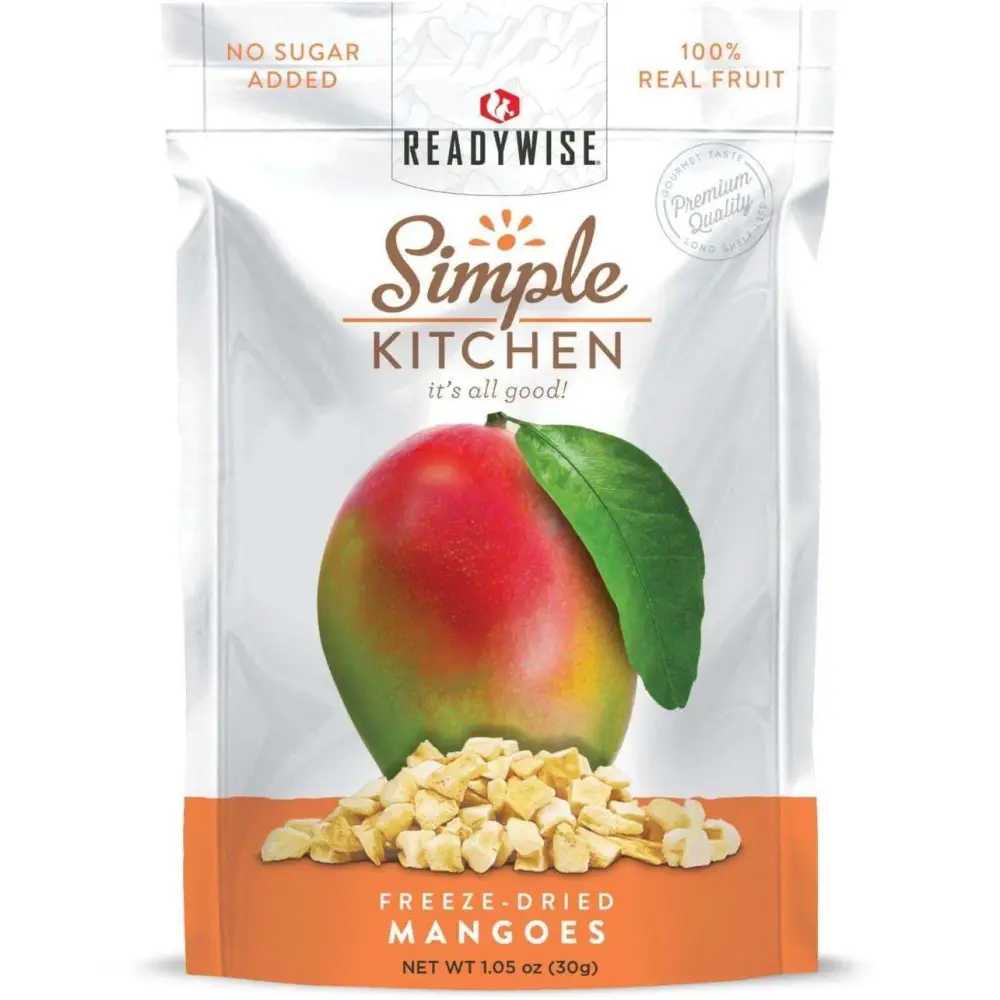 Wise Foods SK05-911 Simple Kitchen Freeze Dried Fruit Freeze Dried Snacks 6 Per Case 4 Servings Per Pouch Outdoor Camping Pouches