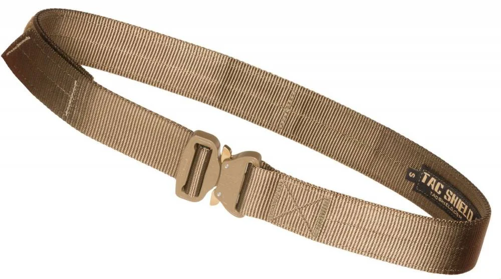 Tacshield T30XLCY Tactical Gun Belt 42"-46" Webbing 1.50" Wide Coyote