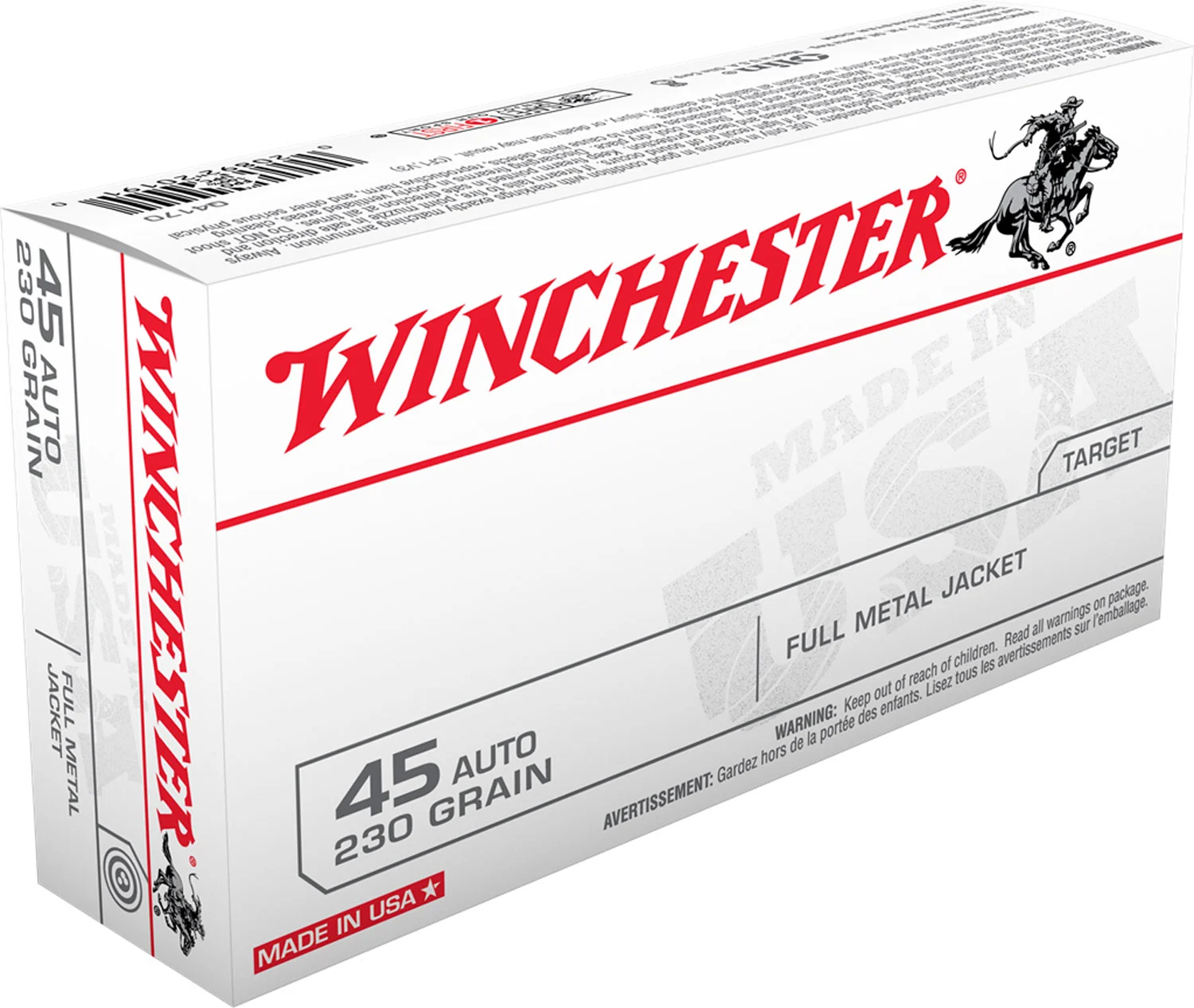 Winchester .45ACP 230GR FMJ - 50RD
