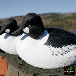 AVERY OUTDOORS GHG FOAM FILLED OVER-SIZE GOLDENEYE DUCK DECOYS - 1/2 DOZEN