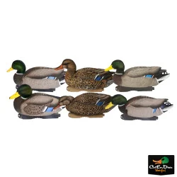 AVERY OUTDOORS GHG PRO GRADE XD SERIES MALLARDS HARVESTER 6 PACK W/ FLOCKED HEADS