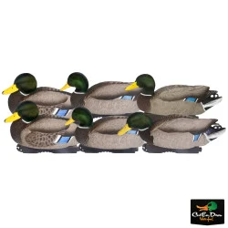 AVERY OUTDOORS GHG PRO GRADE XD SERIES MALLARDS ALL DRAKE 6 PACK W/ FLOCKED HEADS