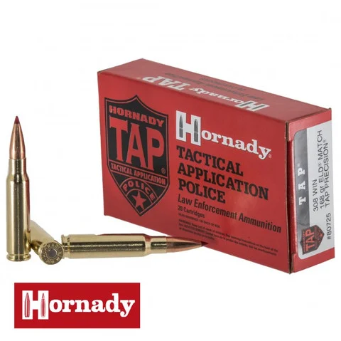 Hornady: TAP Precision .308 Winchester, 168gr ELD Match, 20/Box