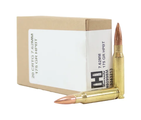 Hornady LE: 7.62mm, 175gr, HPBT, 20/Box