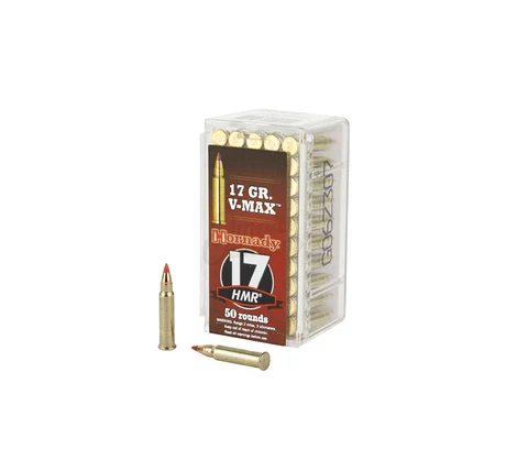 Hornady: 17 HMR 17gr V-Max Ammunition, 50/Box