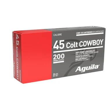 Aguila .45 Long Colt Cowboy Action 200gr Lead SP Ammo
