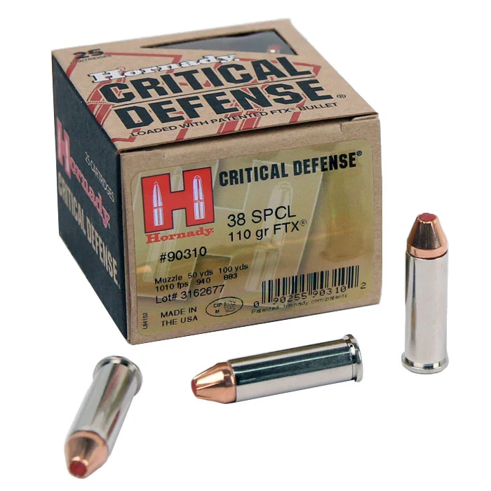 Hornady .38 Special 110 GR. FTX Critical Defense - 25RD