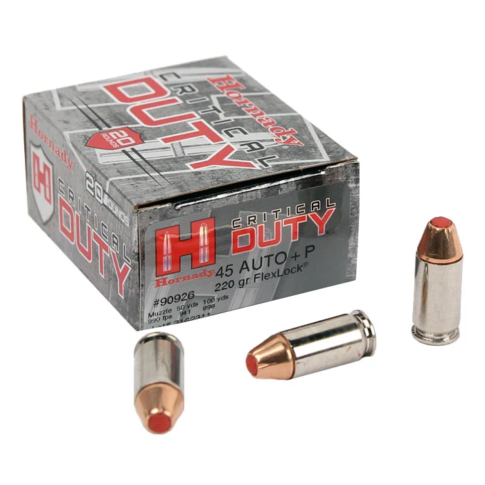Hornady .45ACP +P 220 GR. FlexLock Critical Duty - 20RD