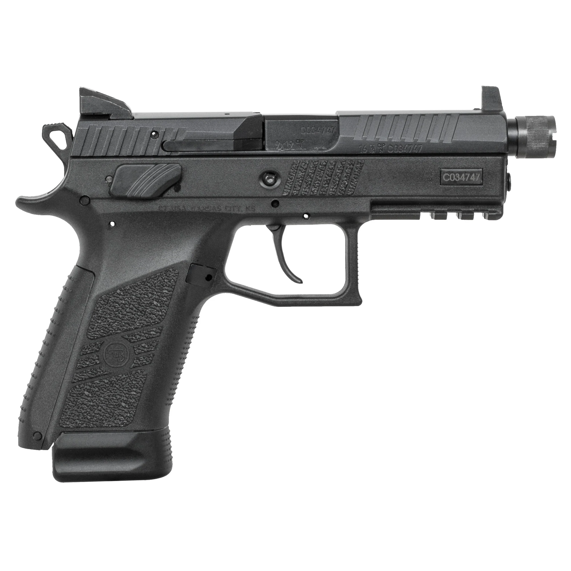 CZ P07 Suppressor Ready, Night Sights, 9mm - BLK