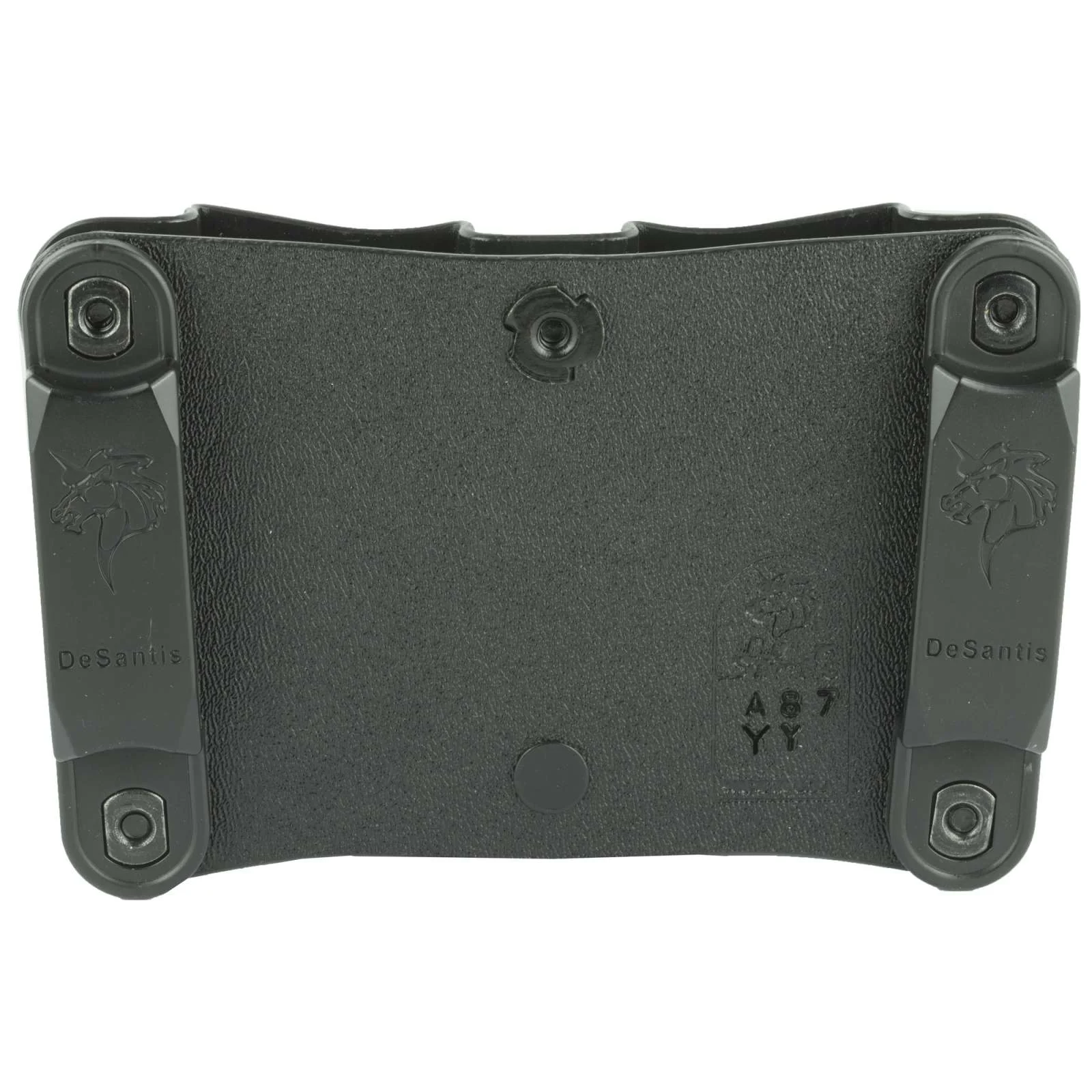 Desantis Gunhide A87KJYYZ0 Quantico Double Mag Pouch OWB fits Glock 43 1.5" Belt Black Kydex